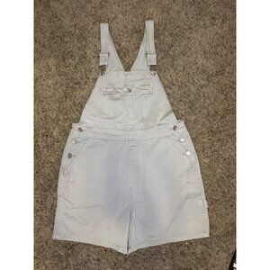 CHEROKEE Carpenter Style Bib Overalls Shortalls Sage Green Cotton Casual M READ